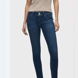 HUDSON JEANS Collin Raw Hem Midrise Skinny Jeans